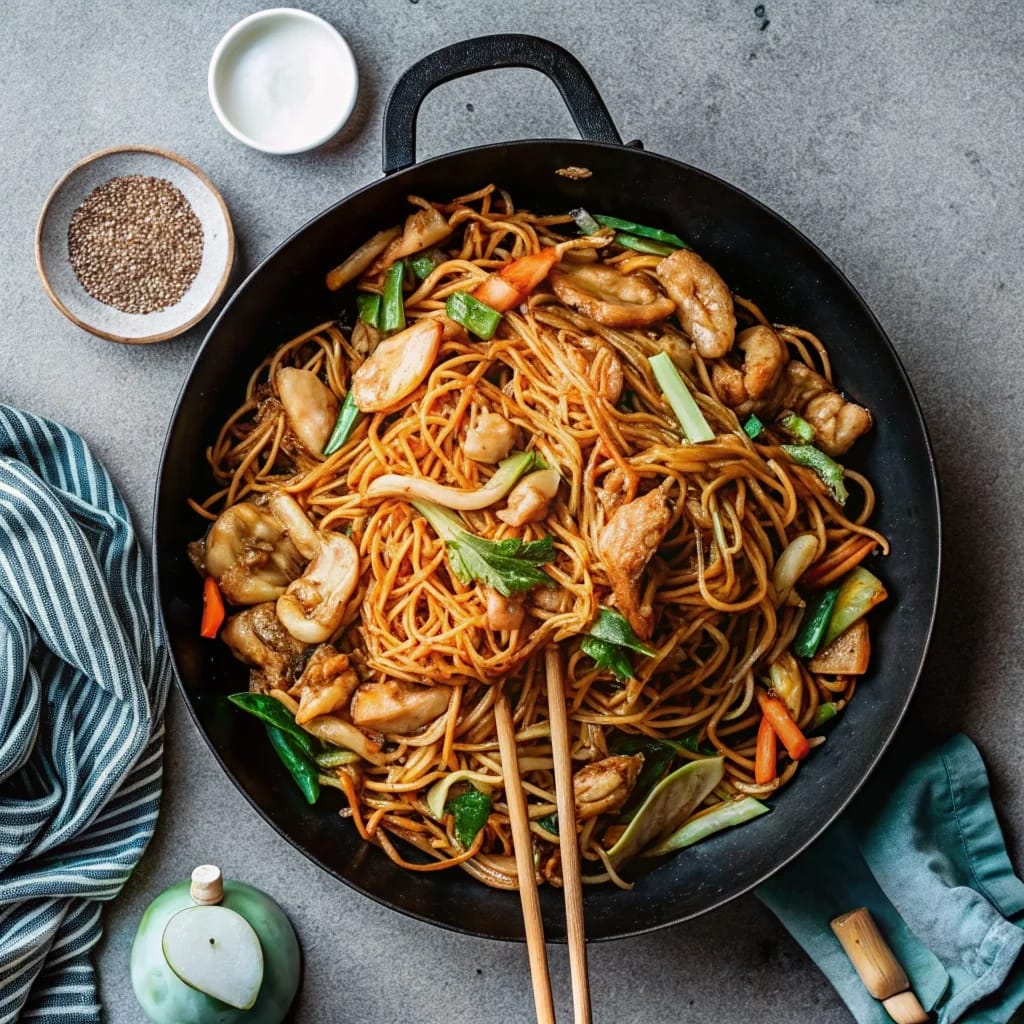 Easy homemade chicken chow mein – restaurant-style noodles