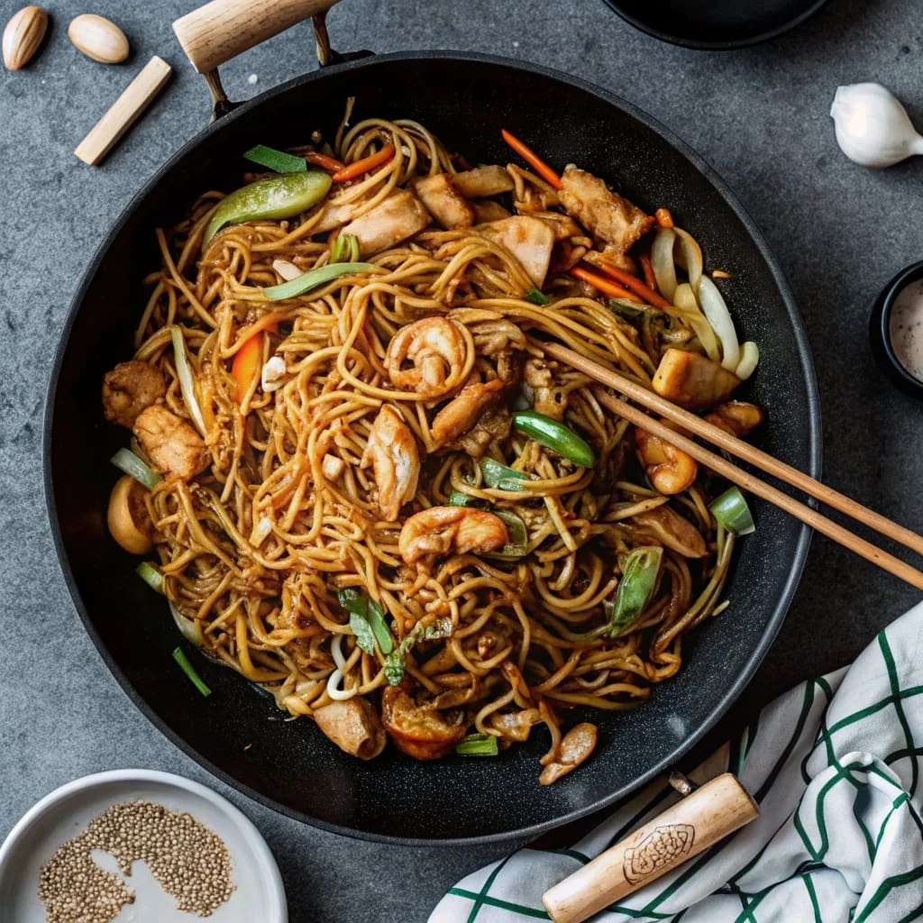 Easy homemade chicken chow mein – restaurant-style noodles