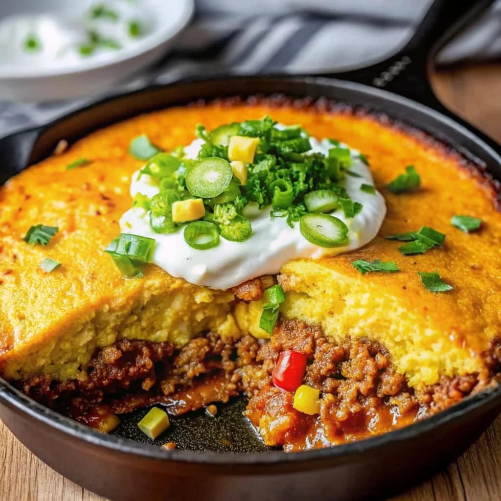 Easy homemade Texas tamale pie – hearty, cheesy, comforting