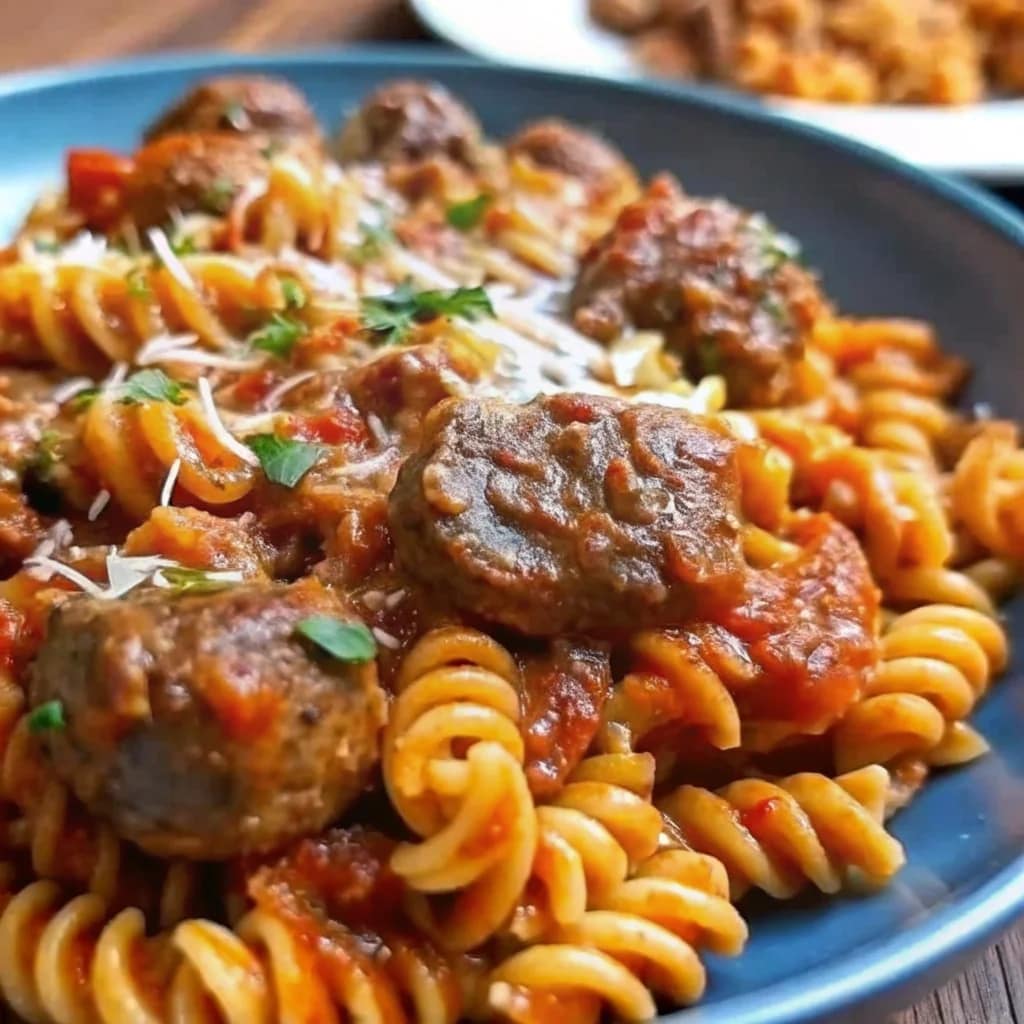 Easy homemade Italian sausage pasta – hearty, cheesy, and flavorful