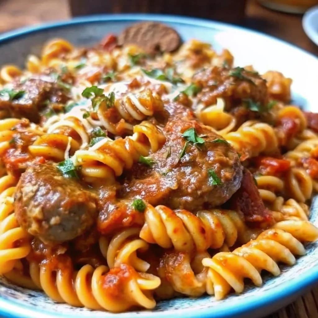 Easy homemade Italian sausage pasta – hearty, cheesy, and flavorful