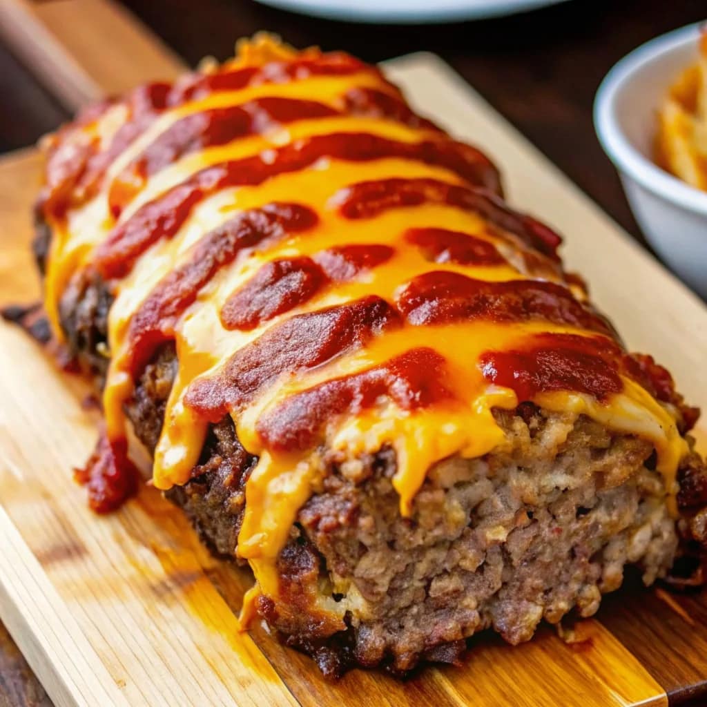 Easy homemade cheeseburger meatloaf – juicy, cheesy, and flavorful