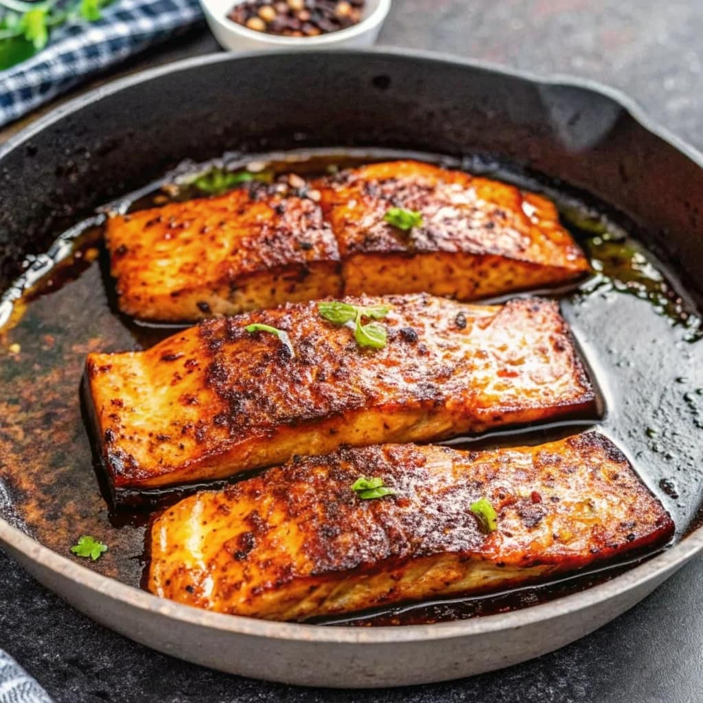 Easy homemade Cajun honey butter salmon – spicy, sweet, flaky