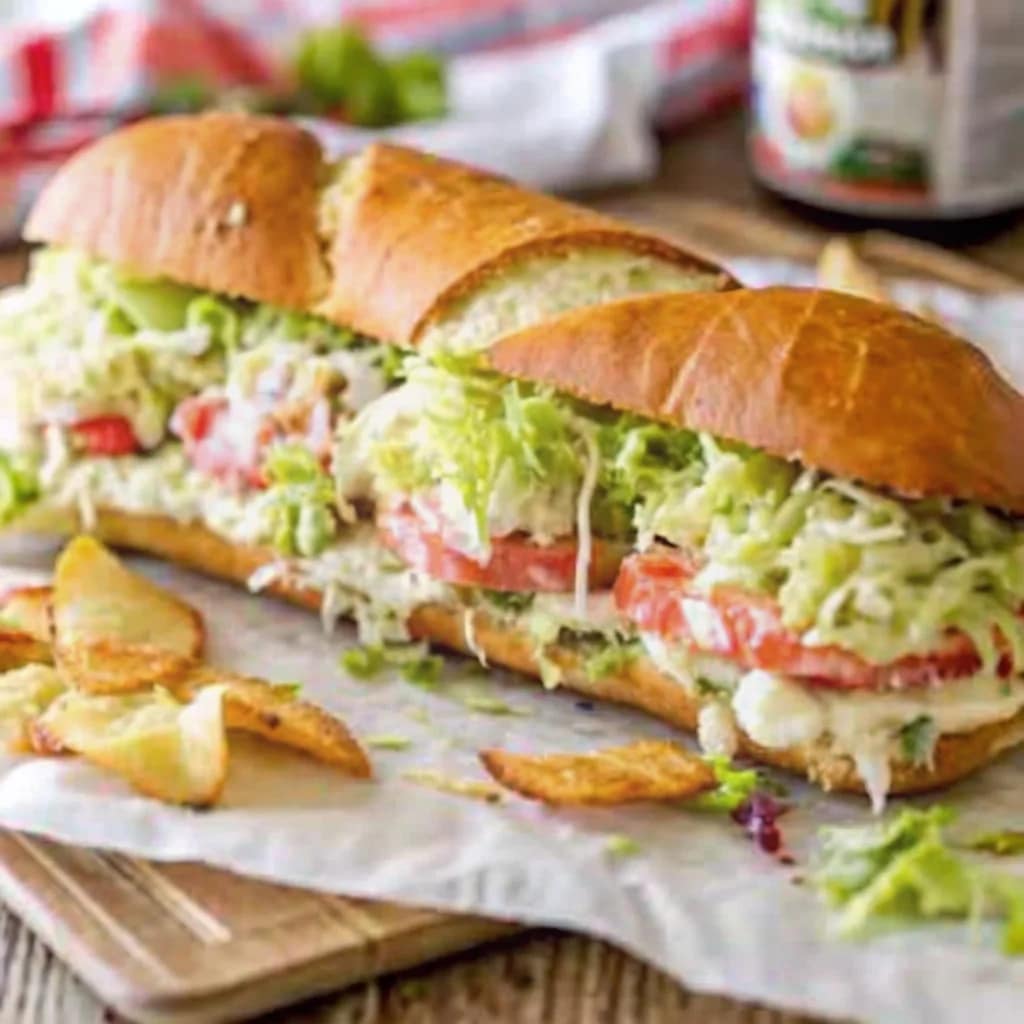 Easy homemade baked Italian grinder sandwich – loaded, melty, family meal