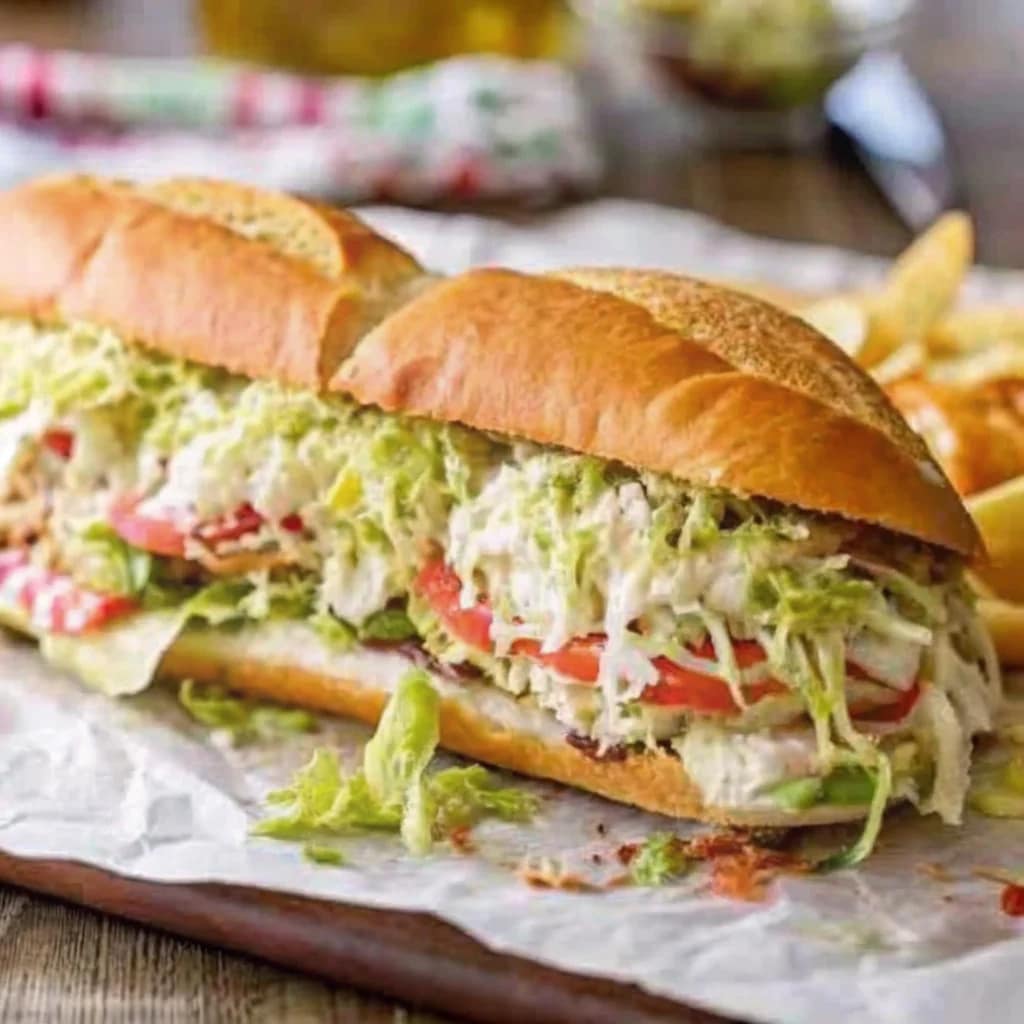 Easy homemade baked Italian grinder sandwich – loaded, melty, family meal