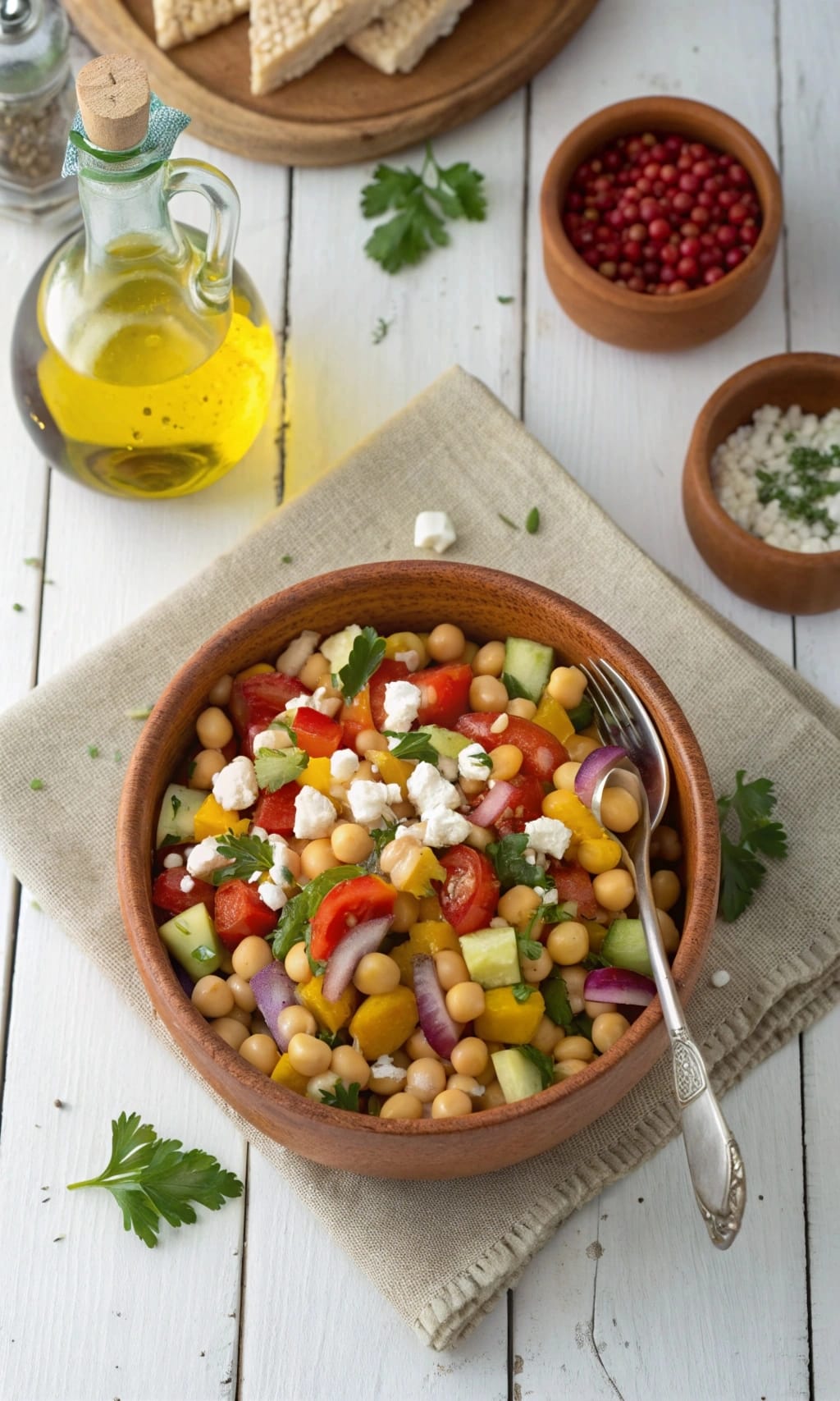 A collection of delicious homemade recipes from CookingOptions.com, featuring creamy garlic butter shrimp pasta topped with parmesan and parsley, a colorful Mediterranean chickpea salad with fresh vegetables and feta, golden honey soy glazed chicken thighs garnished with sesame seeds, a vibrant roasted sweet potato and quinoa bowl with avocado and tahini dressing, and soft double chocolate chunk cookies filled with melted chocolate pieces — beautifully photographed with natural lighting and inviting presentation.