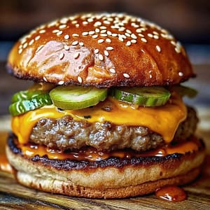 Easy homemade smash burger recipe with crispy edges and secret sauce