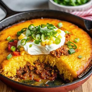 Easy homemade Texas tamale pie – hearty, cheesy, comforting
