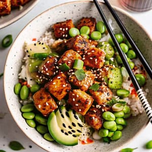Easy homemade honey sriracha salmon bowls – spicy, sweet, and crispy