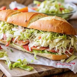 Easy homemade baked Italian grinder sandwich – loaded, melty, family meal